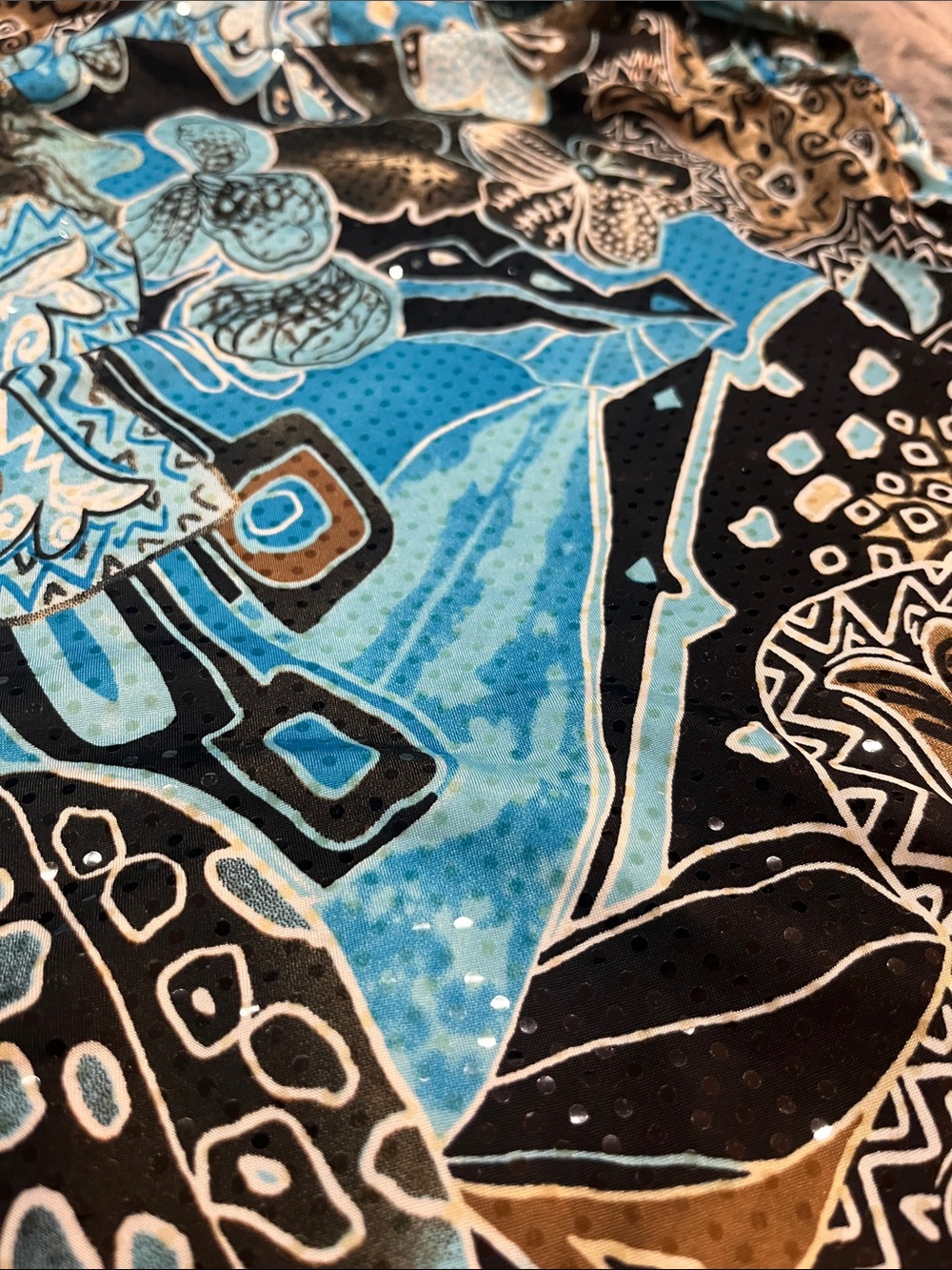 Joseph Ribkoff Beautiful Shiny Pattern Top - Picture 5 of 5